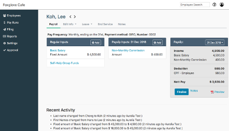 Screenshot of Xero Landing